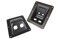 2 x Speaker Connector Plate With Recessed Speakon and Jack Holes 170 x 140mm 
